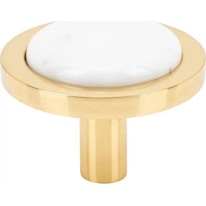 Vesta Fine Hardware - Firesky Carrara White Knob - V7583PB - Canada Light Shop