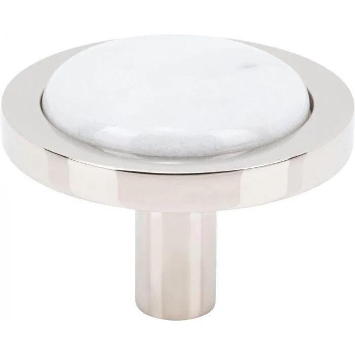 Vesta Fine Hardware - Firesky Carrara White Knob - V7583PN - Canada Light Shop