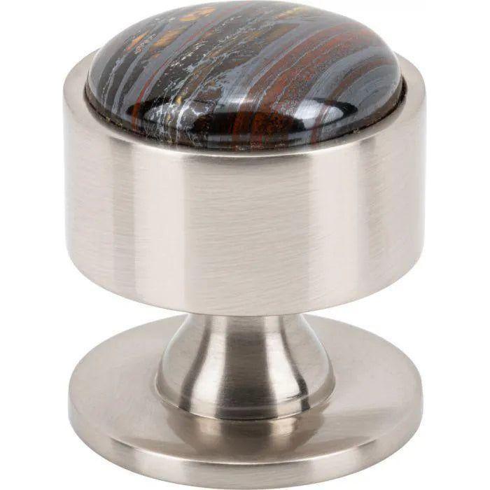 Vesta Fine Hardware - Firesky Iron Tiger Eye Knob - V7551BSN - Canada Light Shop