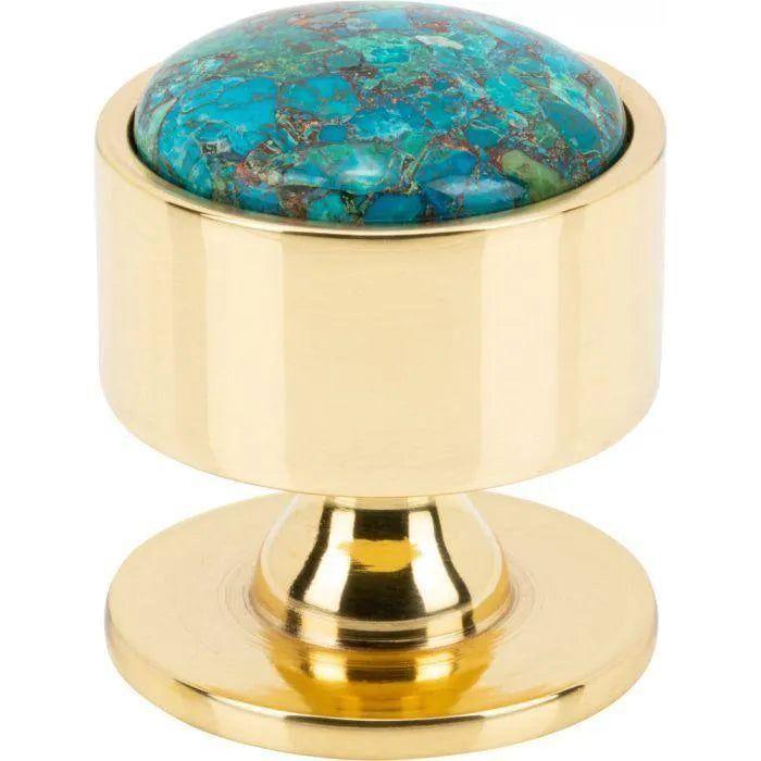 Vesta Fine Hardware - Firesky Mohave Blue Knob - V7555PB - Canada Light Shop