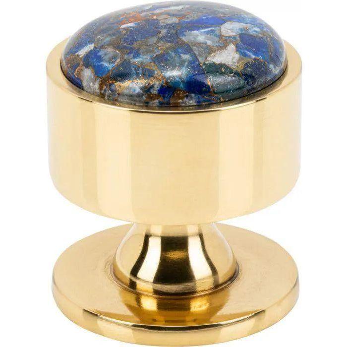 Vesta Fine Hardware - Firesky Mohave Lapis Knob - V7550PB - Canada Light Shop