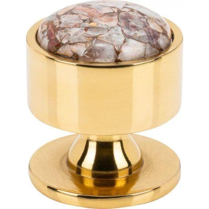 Vesta Fine Hardware - Firesky Mohave Yellow Knob - V7552PB - Canada Light Shop