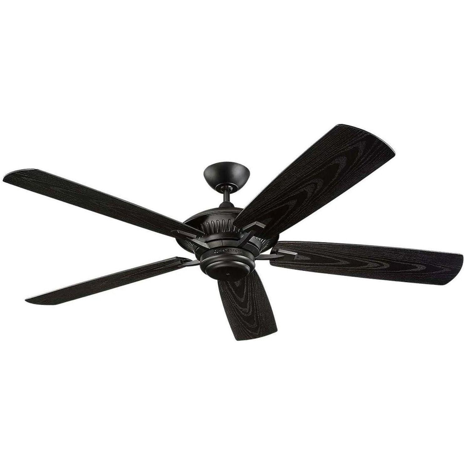 Visual Comfort Fan Collection - Cyclone 60" Ceiling Fan - 5CY60BK - Canada Light Shop