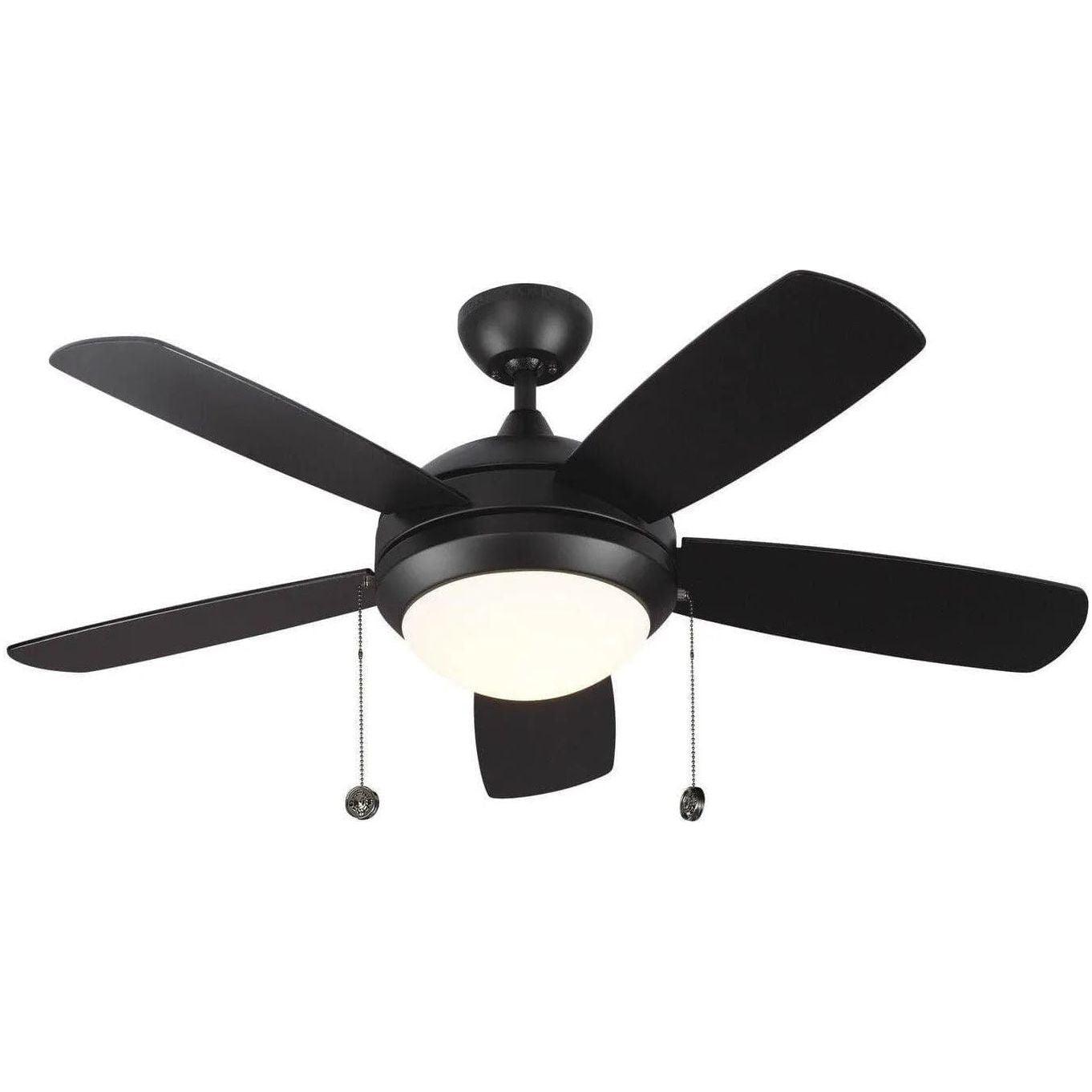 Visual Comfort Fan Collection - Discus Classic II 44" Ceiling Fan - 5DIC44BKD-V1 - Canada Light Shop