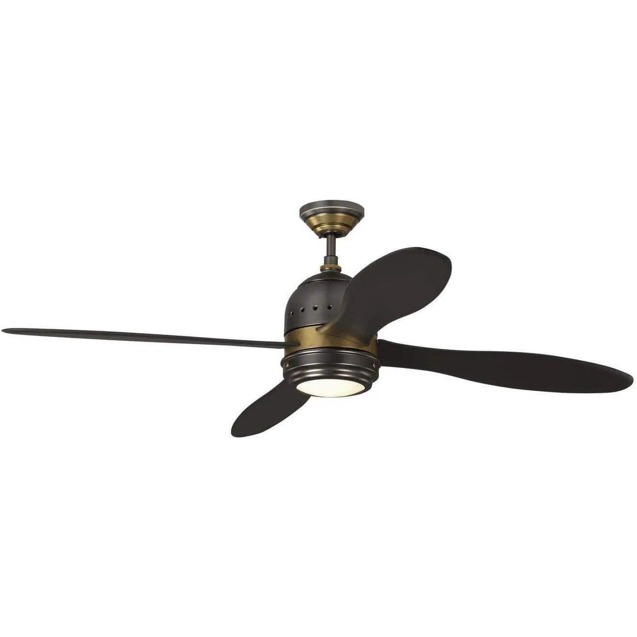Visual Comfort Fan Collection - Metrograph 56" Ceiling Fan - 4TSR56BNZHABD - Canada Light Shop