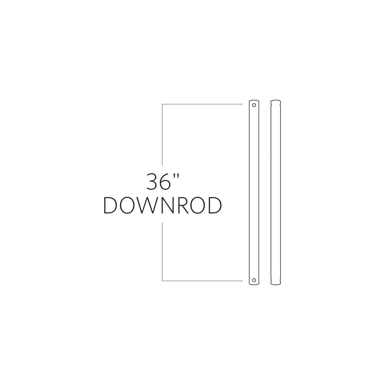 Visual Comfort Fan Collection - Minimalist Downrod - DRM36AGP - Canada Light Shop
