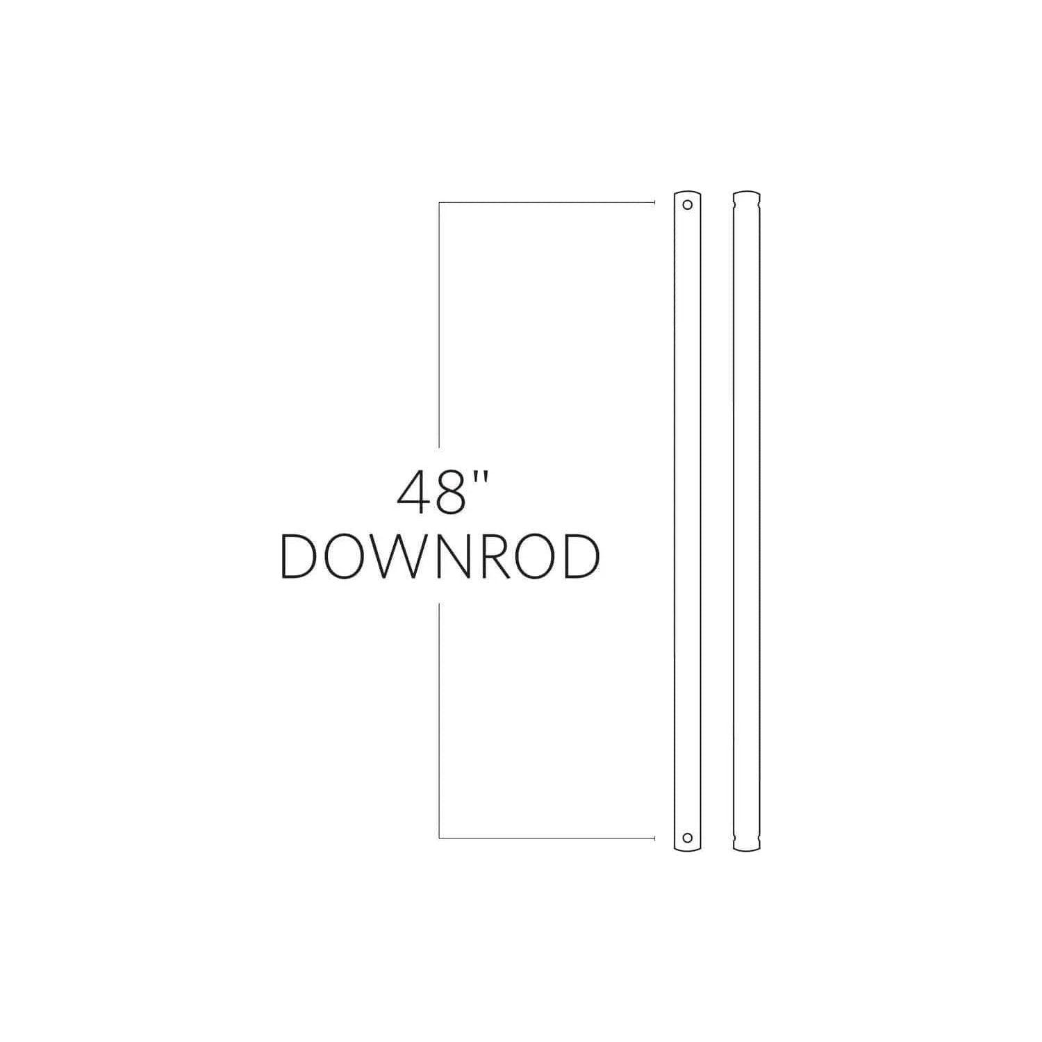 Visual Comfort Fan Collection - Minimalist Downrod - DRM48AGP - Canada Light Shop
