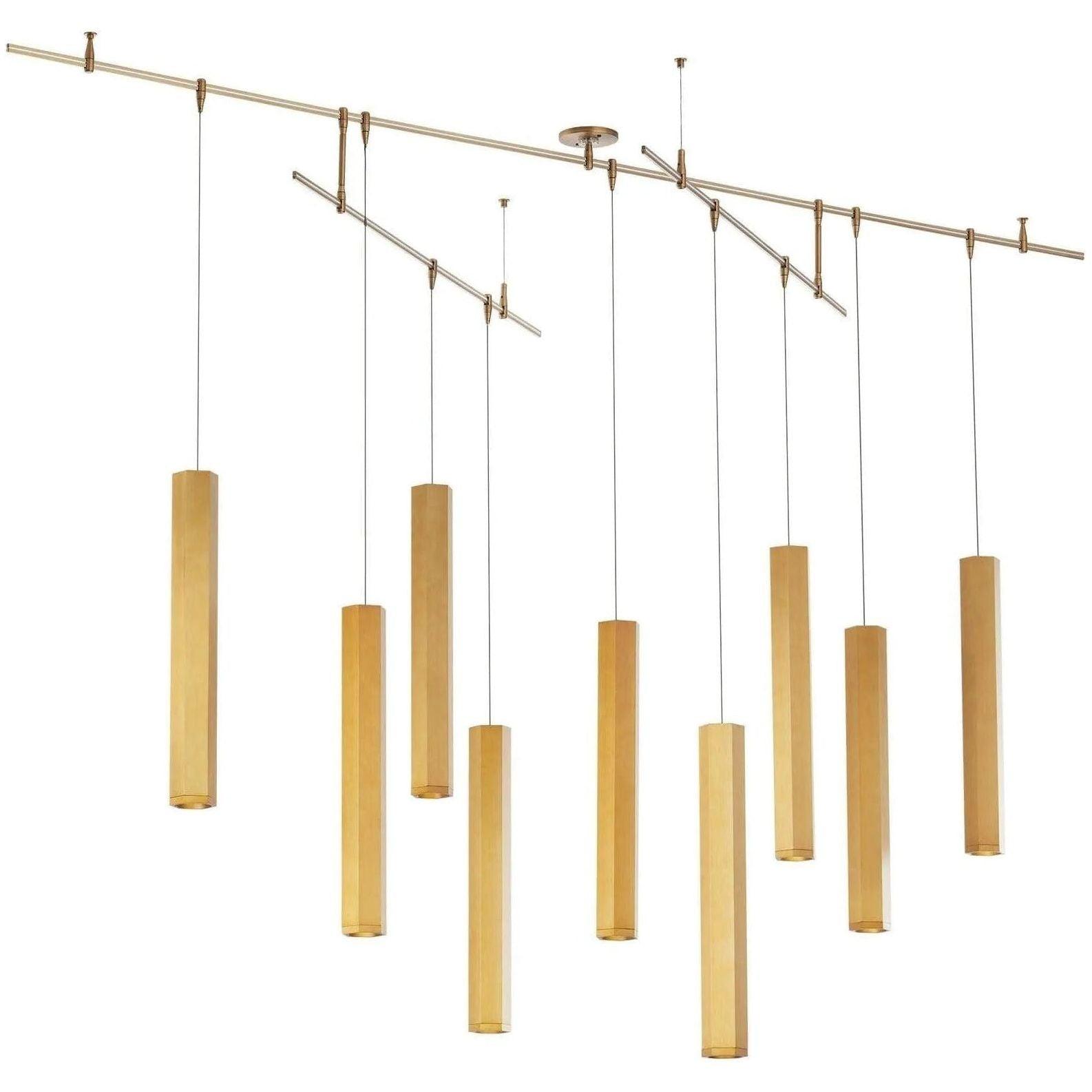 Visual Comfort Modern Collection - Blok LED Chandelier - 700BLKL9R-LED930R - Canada Light Shop