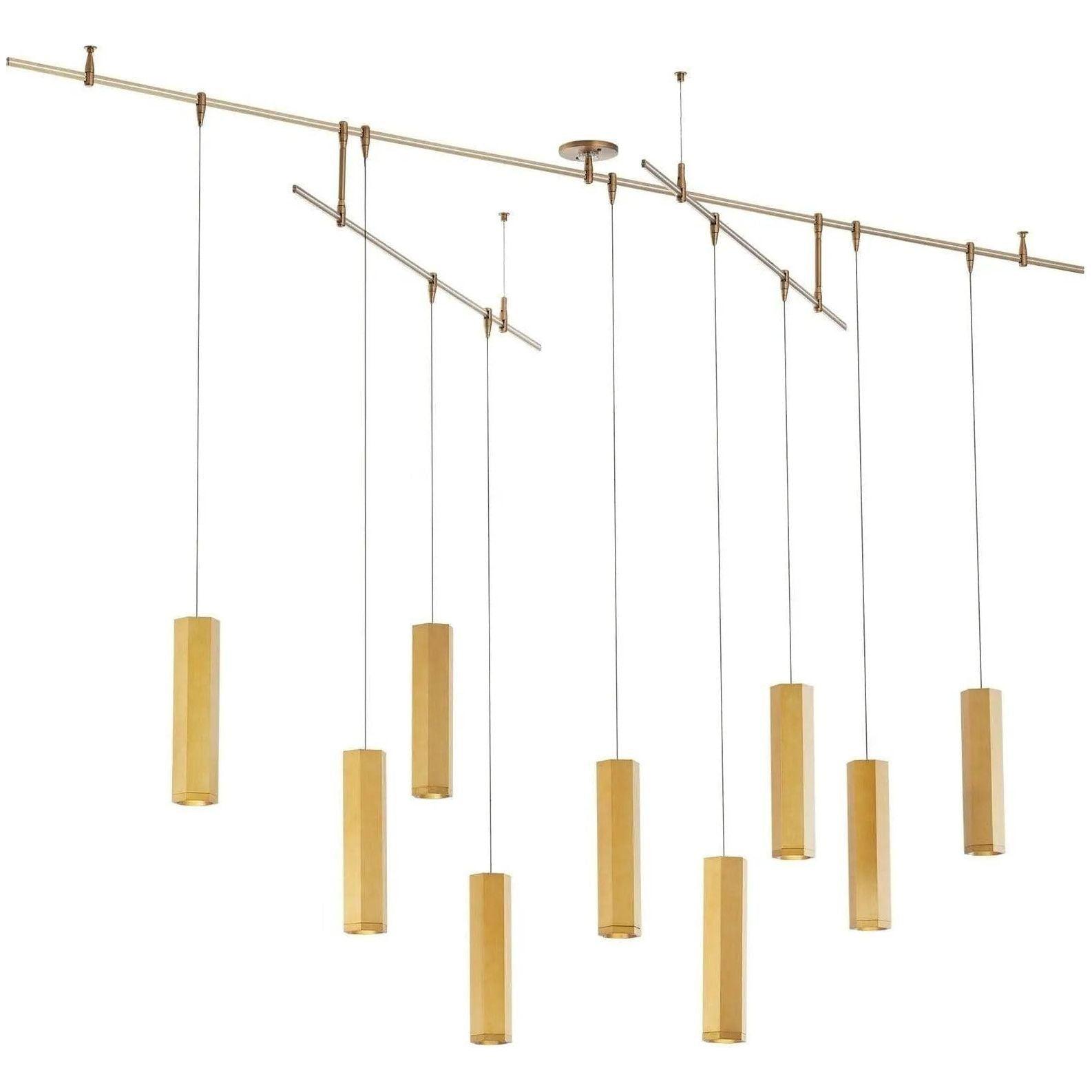 Visual Comfort Modern Collection - Blok LED Chandelier - 700BLKS9R-LED930R - Canada Light Shop