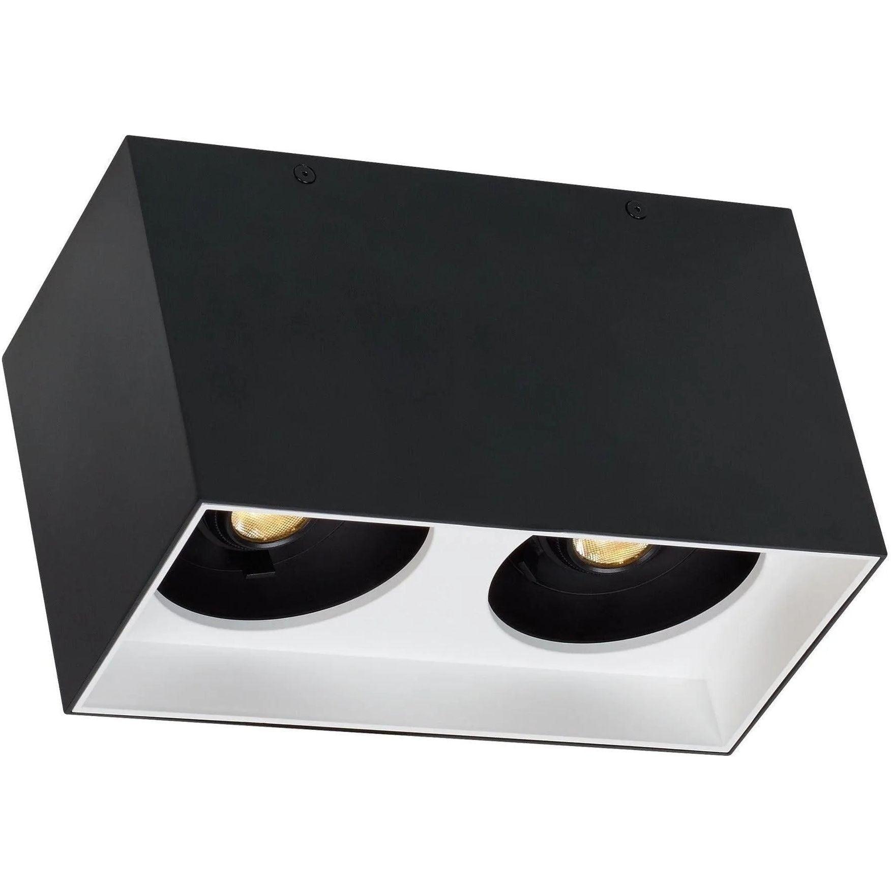 Visual Comfort Modern Collection - Exo 6 Double LED Flush Mount - 700FMEXOD620BW-LED927 - Canada Light Shop