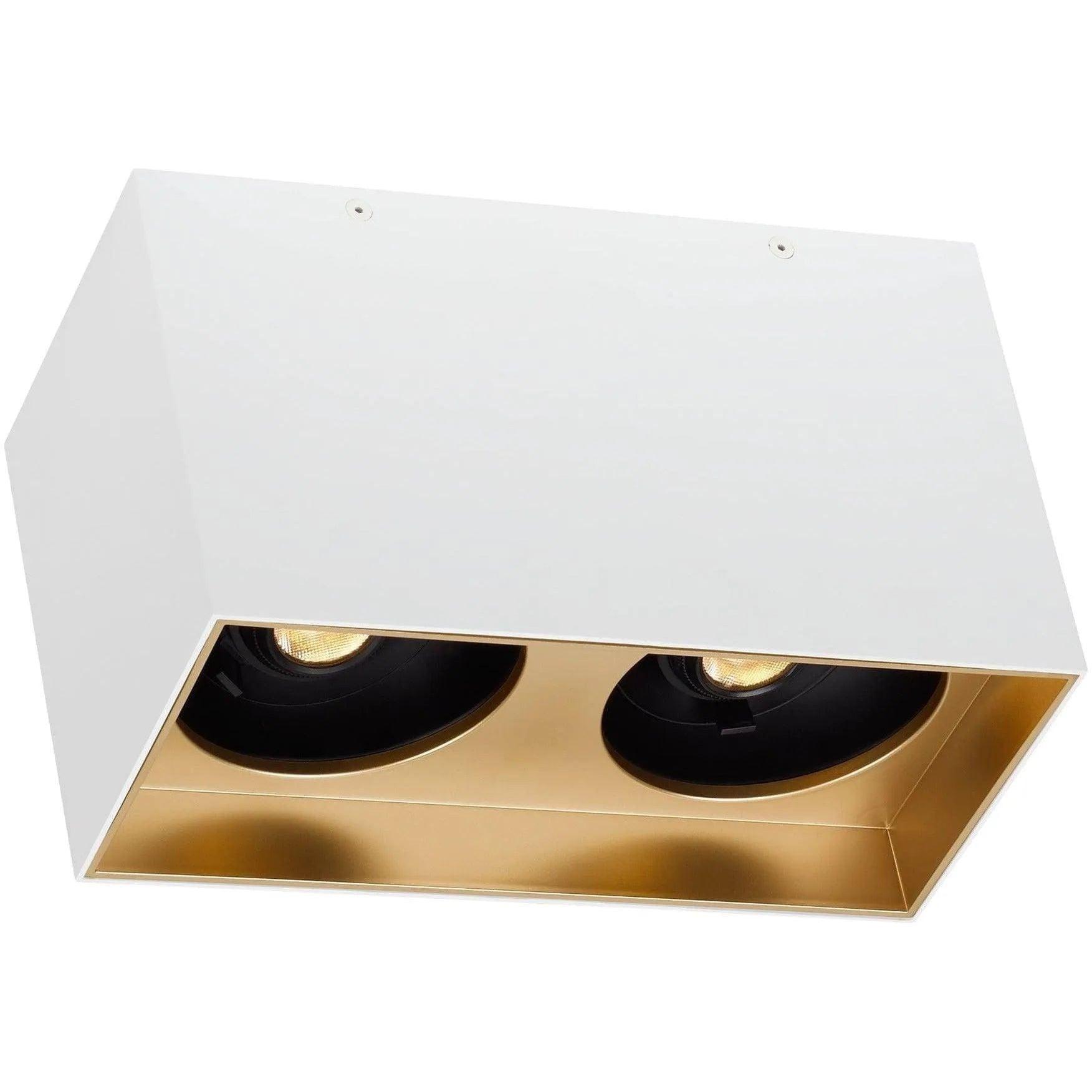 Visual Comfort Modern Collection - Exo 6 Double LED Flush Mount - 700FMEXOD620WG-LED927 - Canada Light Shop