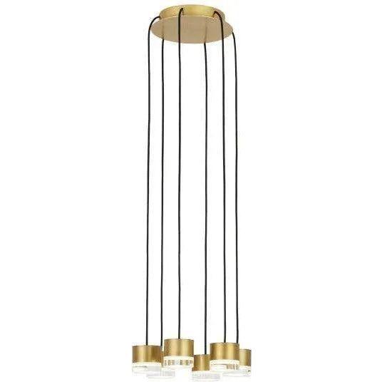 Visual Comfort Modern Collection - Gable LED Chandelier - 700TRSPGBL18TB-LED930120 - Canada Light Shop