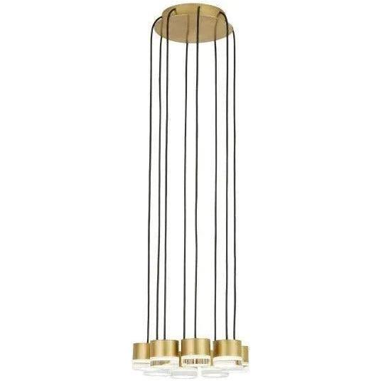 Visual Comfort Modern Collection - Gable LED Chandelier - 700TRSPGBL18TB-LED930120 - Canada Light Shop