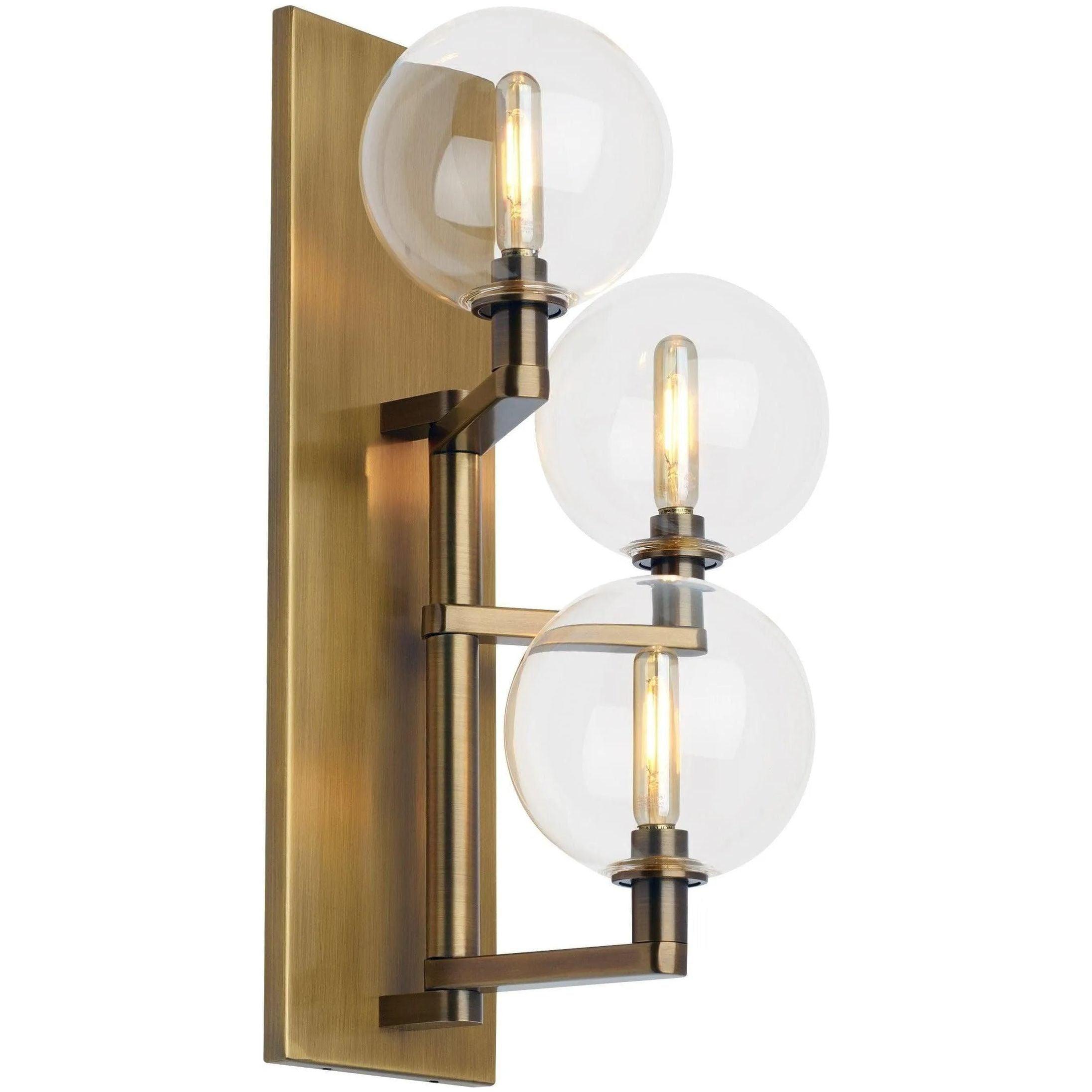 Visual Comfort Modern Collection - Gambit Triple Wall Sconce - 700WSGMBTCR - Canada Light Shop
