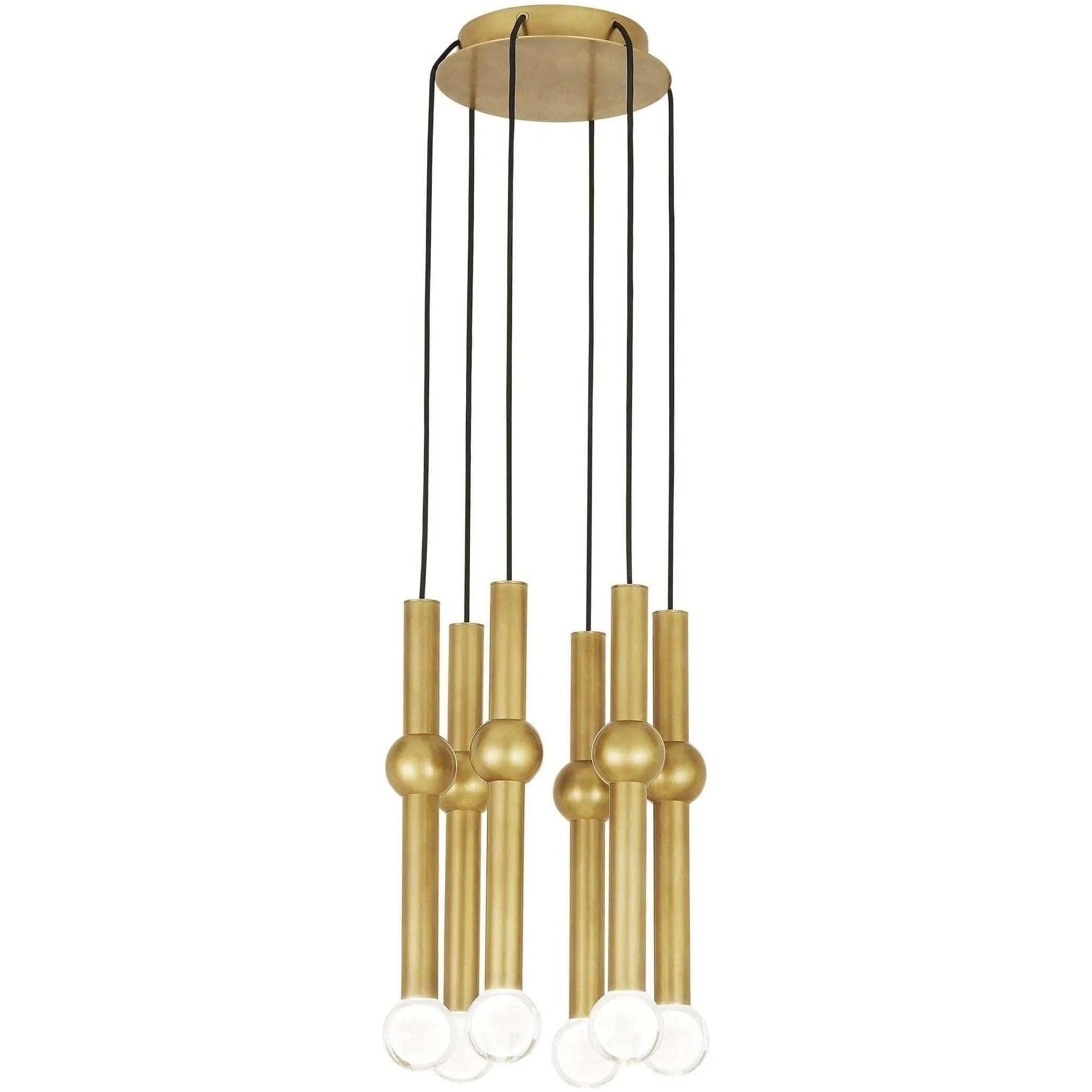 Visual Comfort Modern Collection - Guyed LED Chandelier - 700TRSPGYD6RNB-LED930 - Canada Light Shop