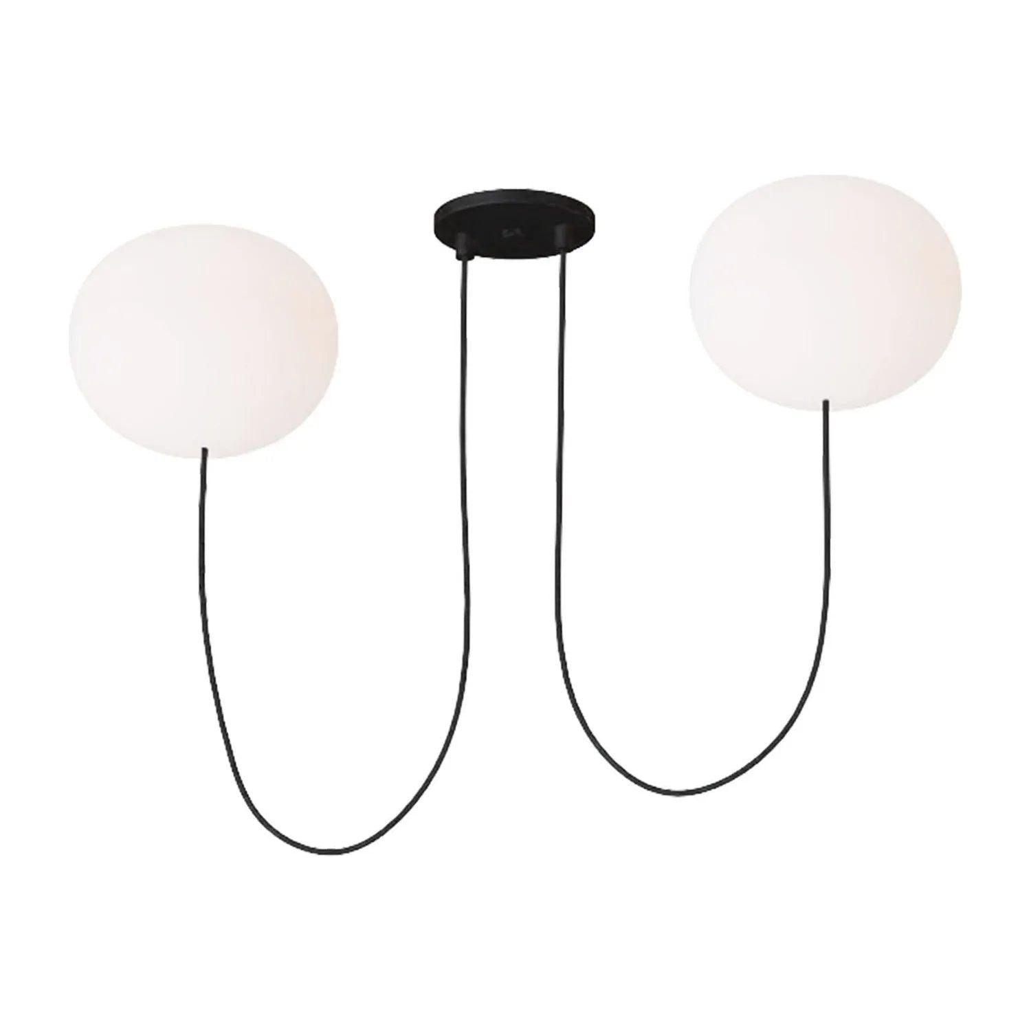 Visual Comfort Modern Collection - Helium LED 2 Light Chandelier - PBCH36227OPB - Canada Light Shop
