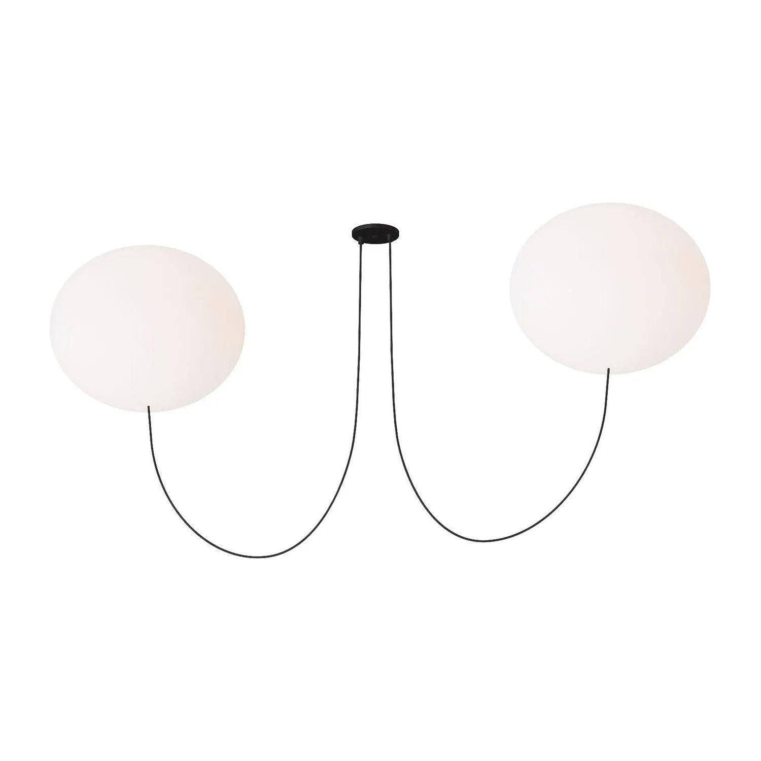 Visual Comfort Modern Collection - Helium LED 2 Light Chandelier - PBCH37027OPB - Canada Light Shop