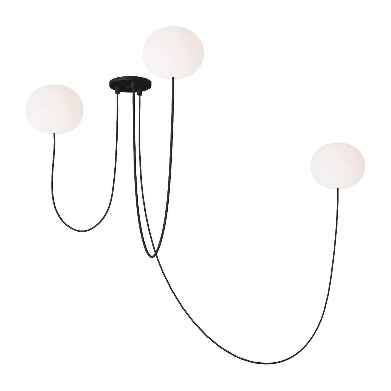 Visual Comfort Modern Collection - Helium LED 3 Light Chandelier - PBCH35927OPB - Canada Light Shop