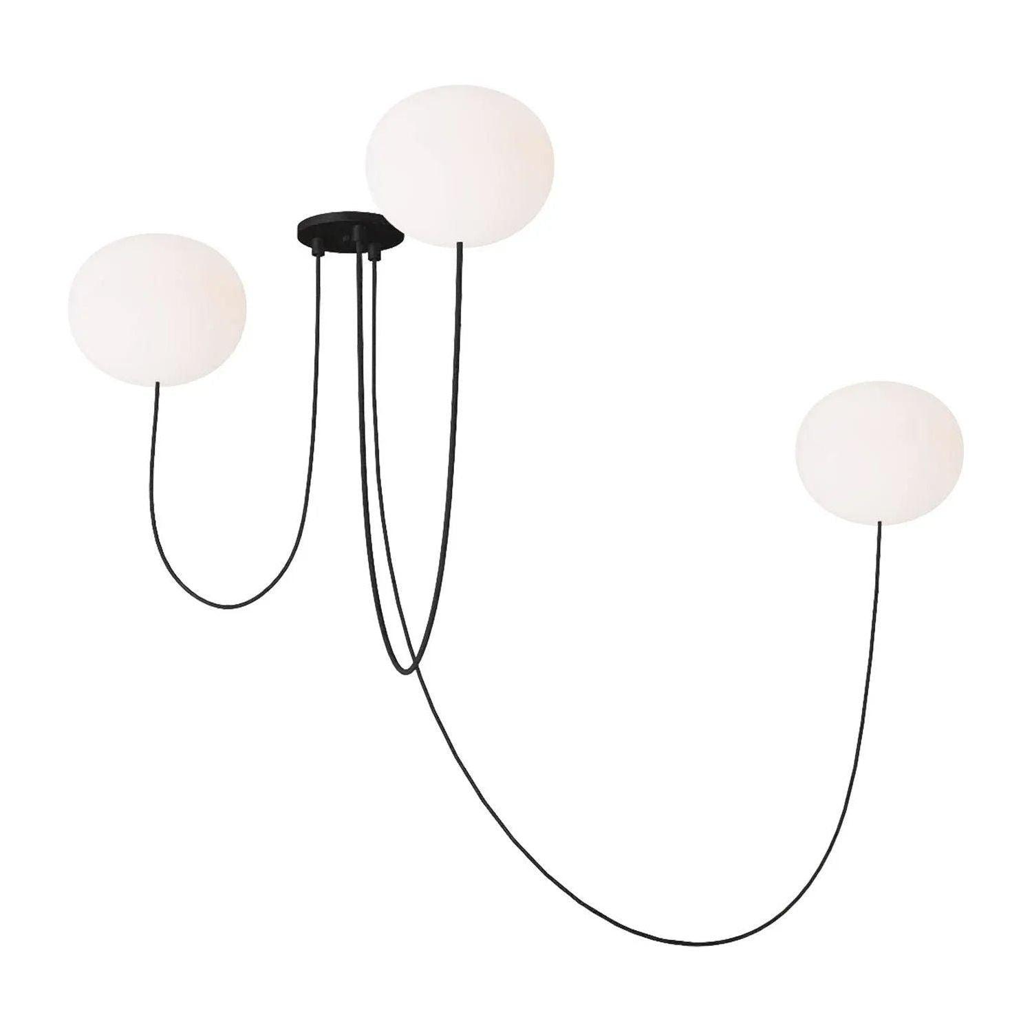 Visual Comfort Modern Collection - Helium LED 3 Light Chandelier - PBCH36327OPB - Canada Light Shop