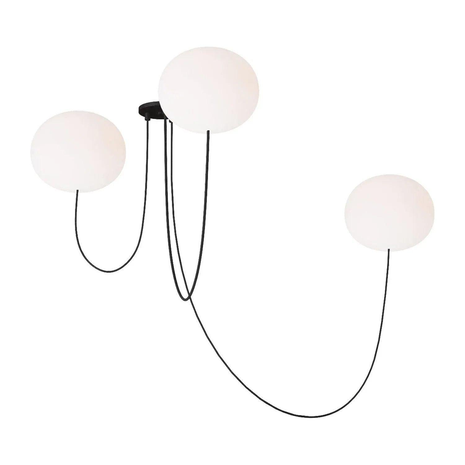 Visual Comfort Modern Collection - Helium LED 3 Light Chandelier - PBCH36727OPB - Canada Light Shop
