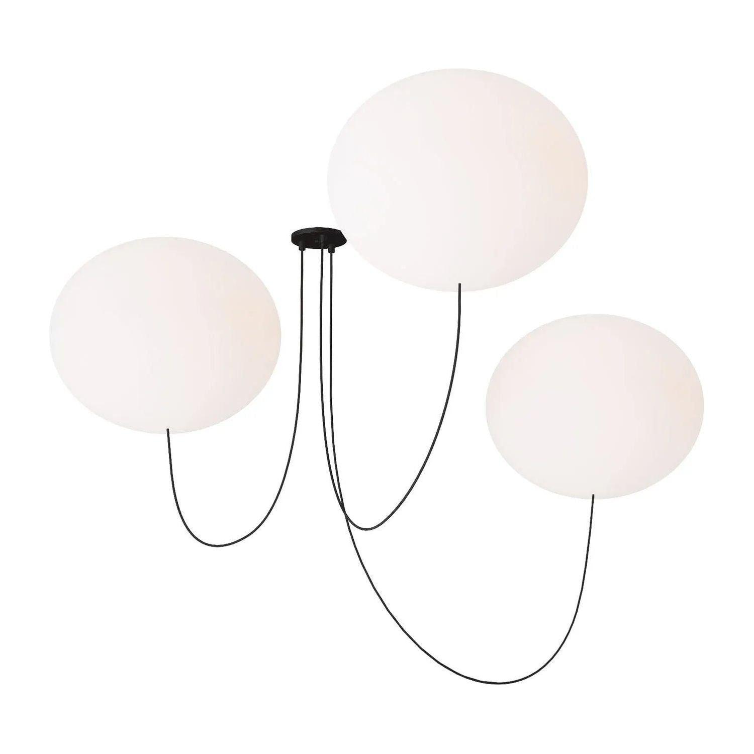 Visual Comfort Modern Collection - Helium LED 3 Light Chandelier - PBCH37127OPB - Canada Light Shop