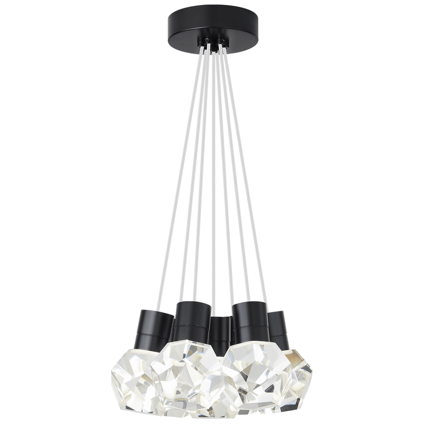 Visual Comfort Modern Collection - Kira 7 LED Multi-Light Pendant - 700TDKIRAP7BB-LED922 - Canada Light Shop