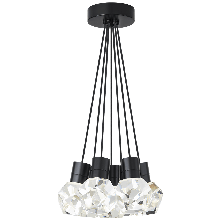 Visual Comfort Modern Collection - Kira 7 LED Multi-Light Pendant - 700TDKIRAP7BB-LED930 - Canada Light Shop