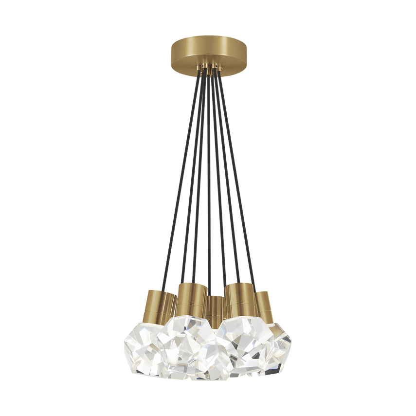 Visual Comfort Modern Collection - Kira 7 LED Multi-Light Pendant - 700TDKIRAP7BNB-LED922 - Canada Light Shop