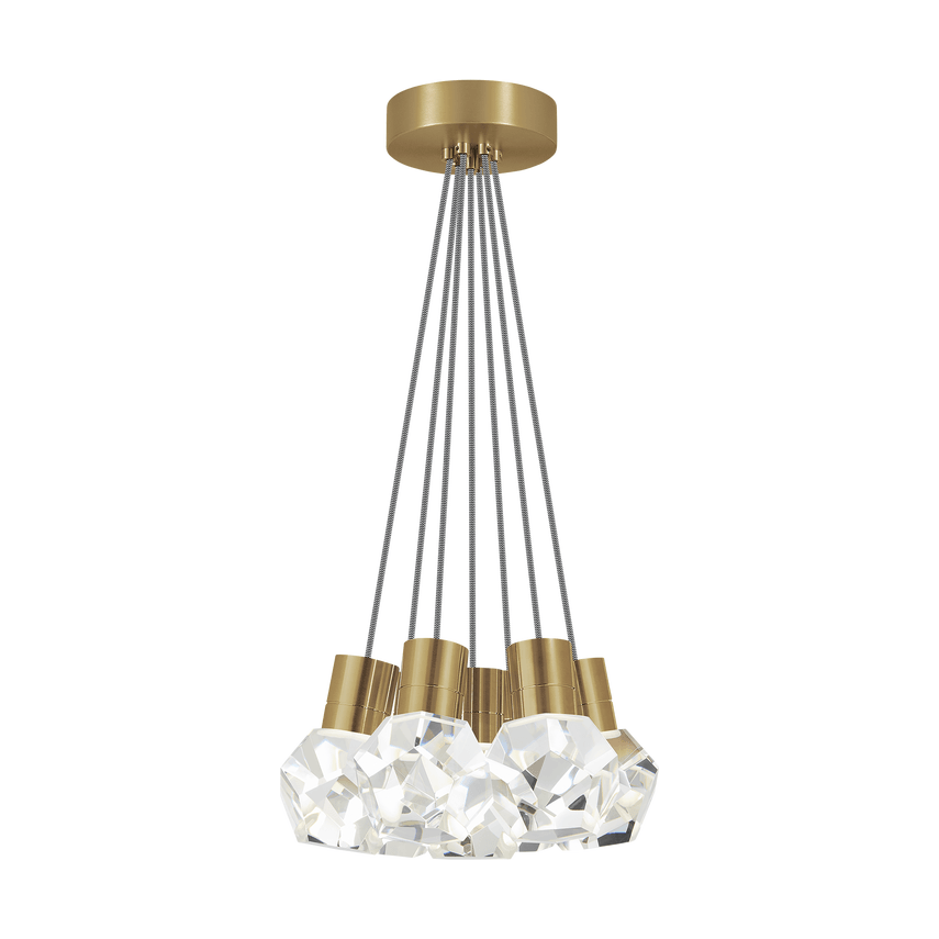 Visual Comfort Modern Collection - Kira 7 LED Multi-Light Pendant - 700TDKIRAP7INB-LED922 - Canada Light Shop