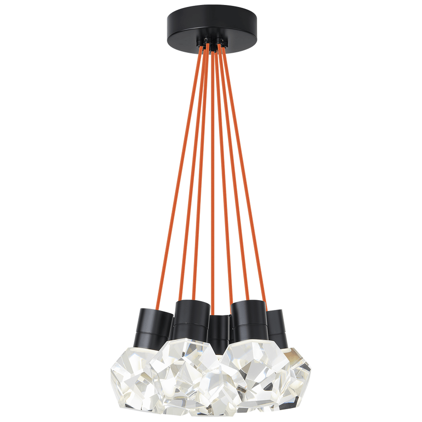 Visual Comfort Modern Collection - Kira 7 LED Multi-Light Pendant - 700TDKIRAP7OB-LED922 - Canada Light Shop