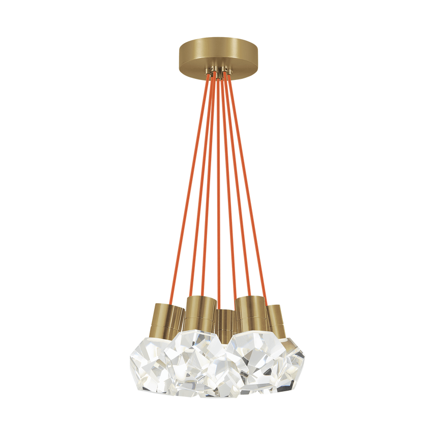 Visual Comfort Modern Collection - Kira 7 LED Multi-Light Pendant - 700TDKIRAP7ONB-LED922 - Canada Light Shop