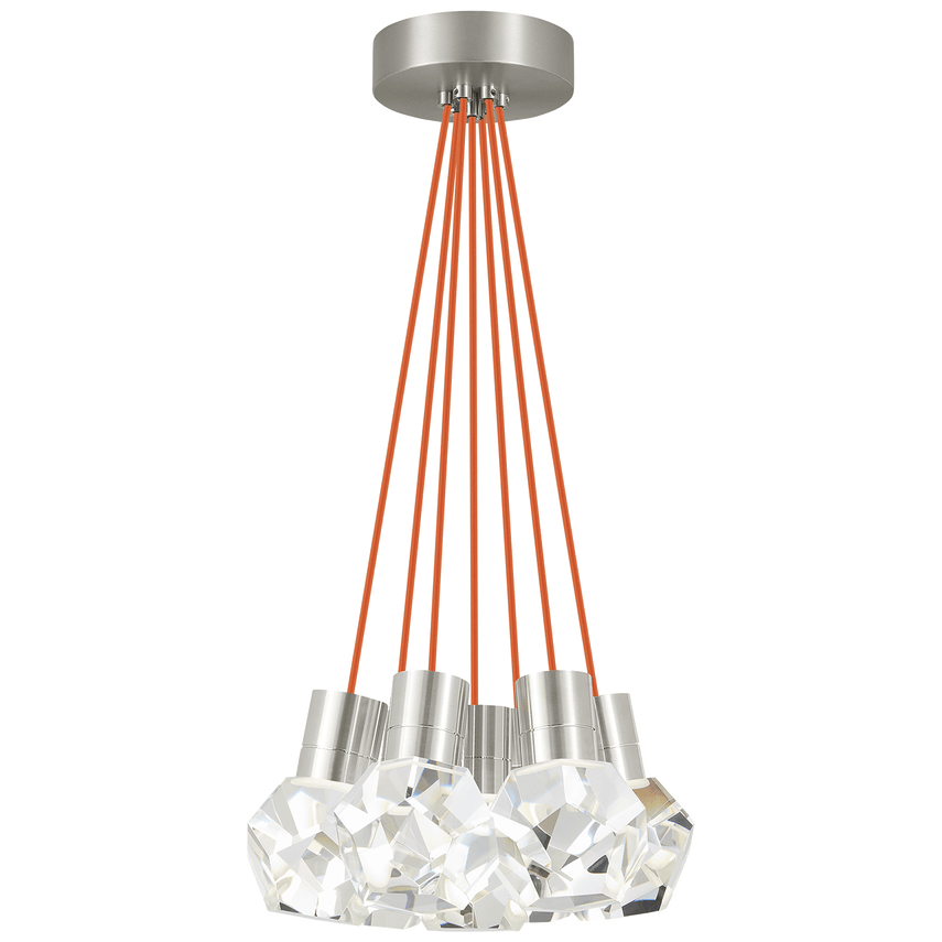 Visual Comfort Modern Collection - Kira 7 LED Multi-Light Pendant - 700TDKIRAP7OS-LED922 - Canada Light Shop