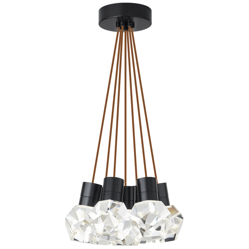 Visual Comfort Modern Collection - Kira 7 LED Multi-Light Pendant - 700TDKIRAP7PB-LED922 - Canada Light Shop