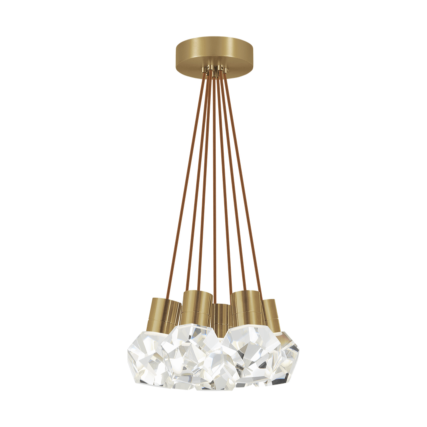 Visual Comfort Modern Collection - Kira 7 LED Multi-Light Pendant - 700TDKIRAP7PNB-LED922 - Canada Light Shop