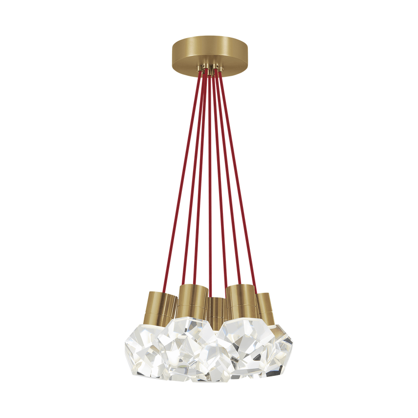 Visual Comfort Modern Collection - Kira 7 LED Multi-Light Pendant - 700TDKIRAP7RNB-LED922 - Canada Light Shop