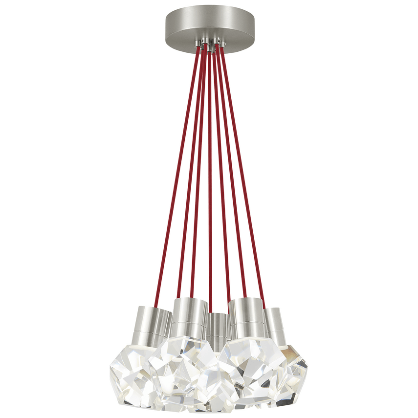 Visual Comfort Modern Collection - Kira 7 LED Multi-Light Pendant - 700TDKIRAP7RS-LED922 - Canada Light Shop
