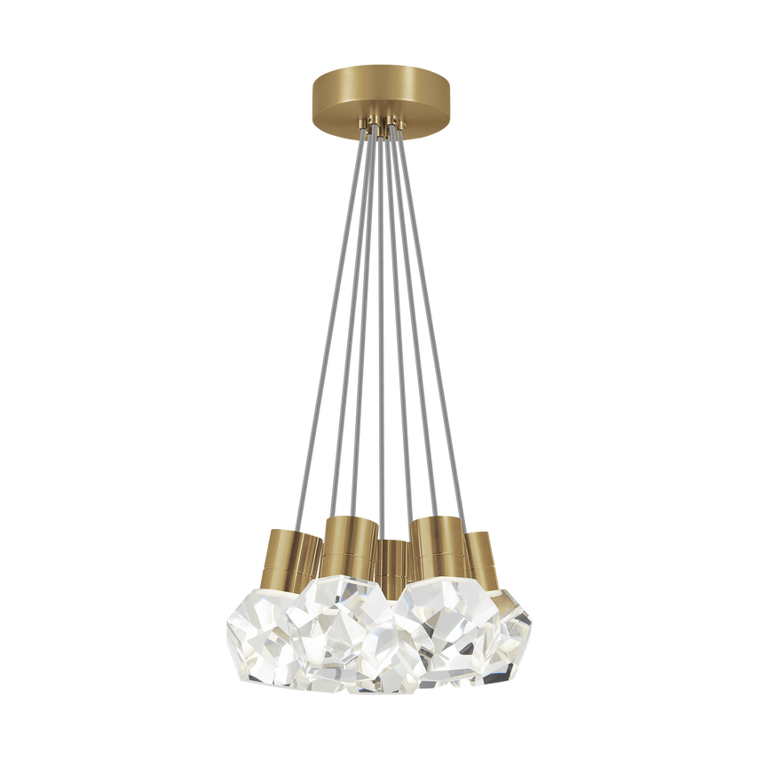 Visual Comfort Modern Collection - Kira 7 LED Multi-Light Pendant - 700TDKIRAP7YNB-LED922 - Canada Light Shop
