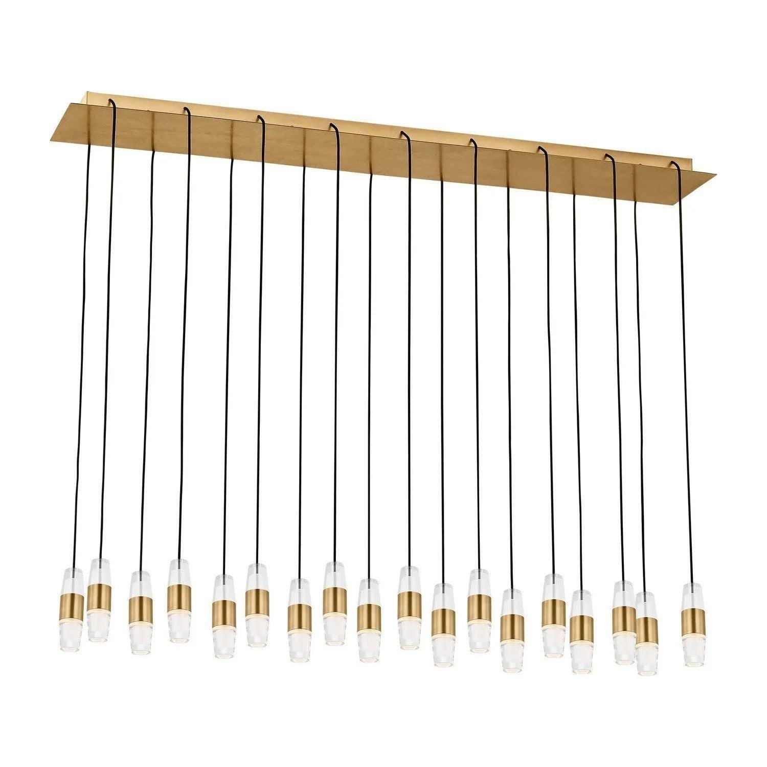 Visual Comfort Modern Collection - Lassell LED Short Linear Pendant - SLCH38627NB-277 - Canada Light Shop