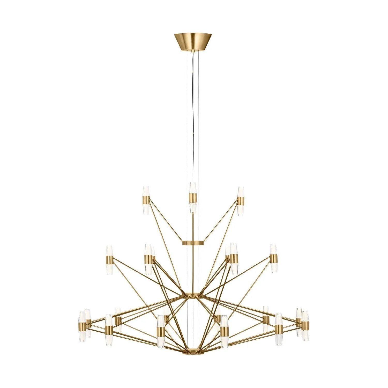 Visual Comfort Modern Collection - Lassell LED Tall Tier Chandelier - SLCH24627NB - Canada Light Shop