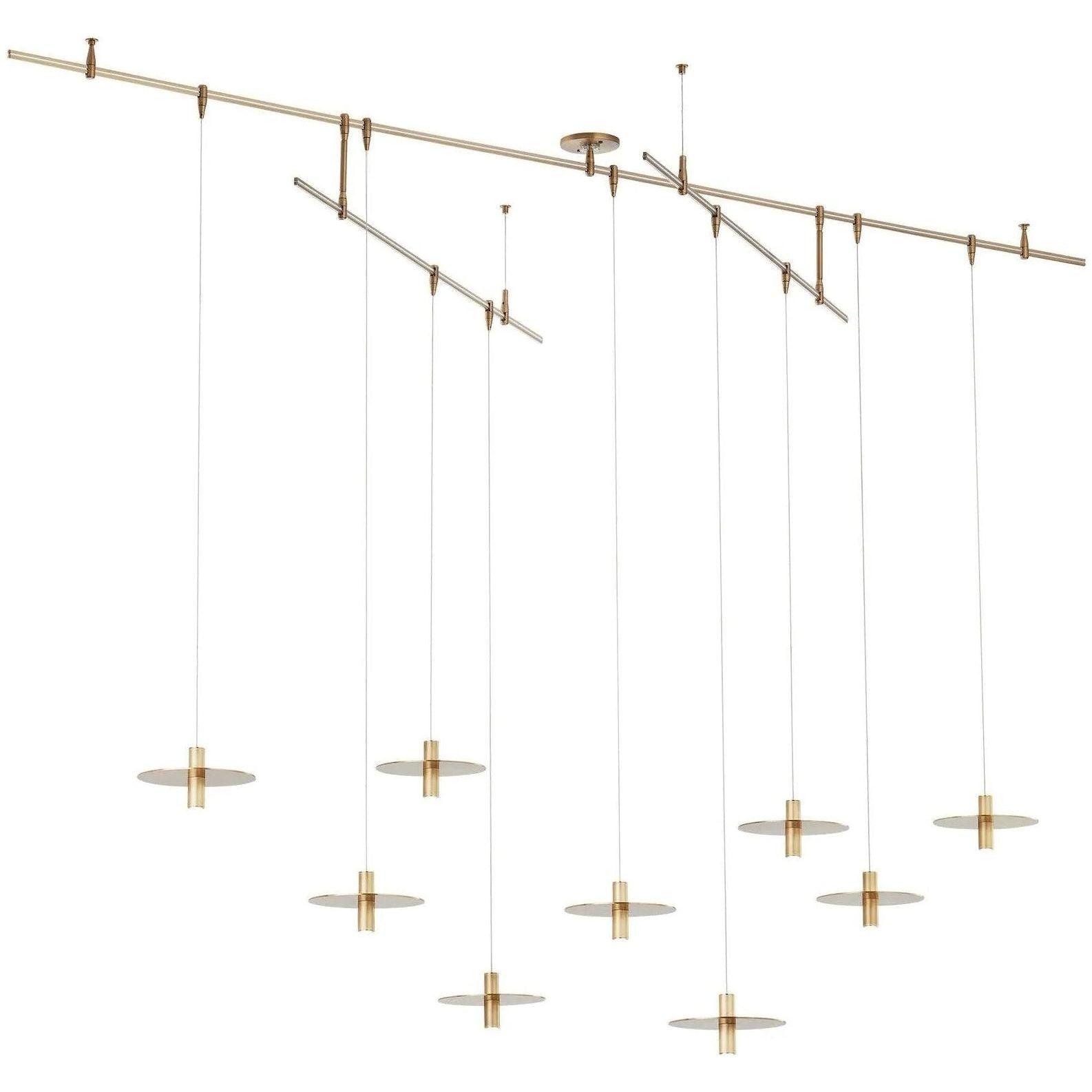 Visual Comfort Modern Collection - Ponte LED Chandelier - 700PNT9NB-LED930R - Canada Light Shop