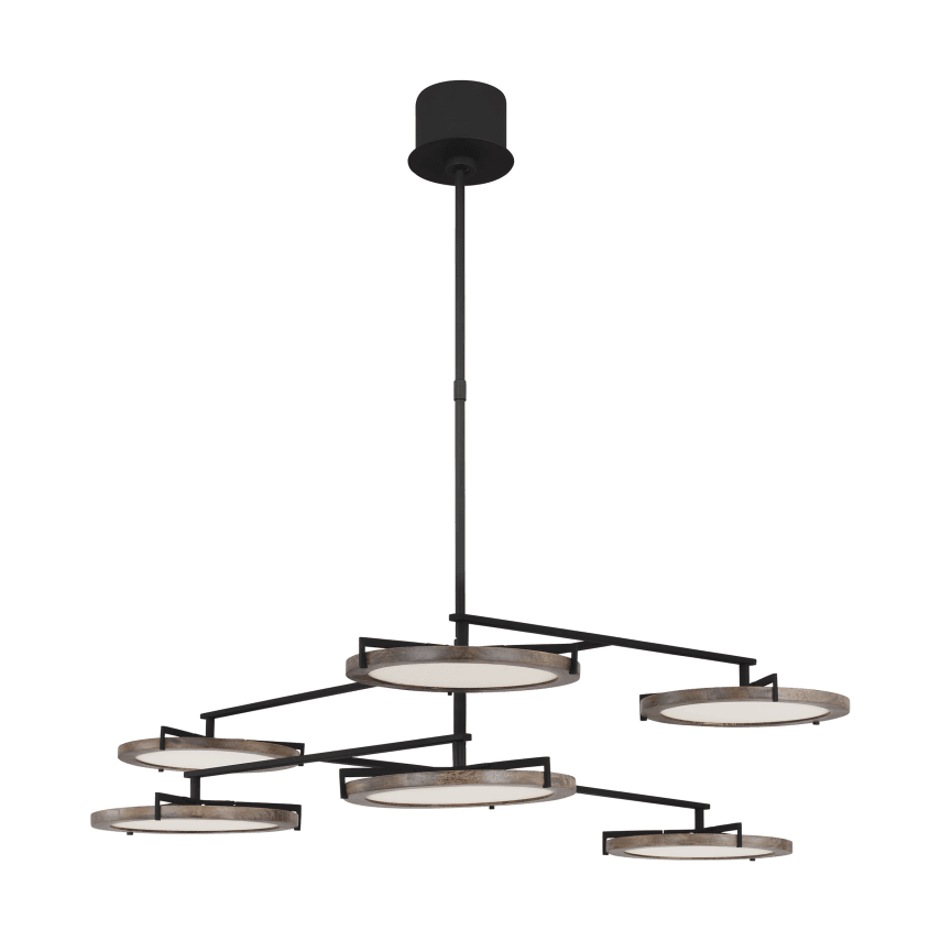 Visual Comfort Modern Collection - Shuffle Large Chandelier - CDCH17327WOB - Canada Light Shop