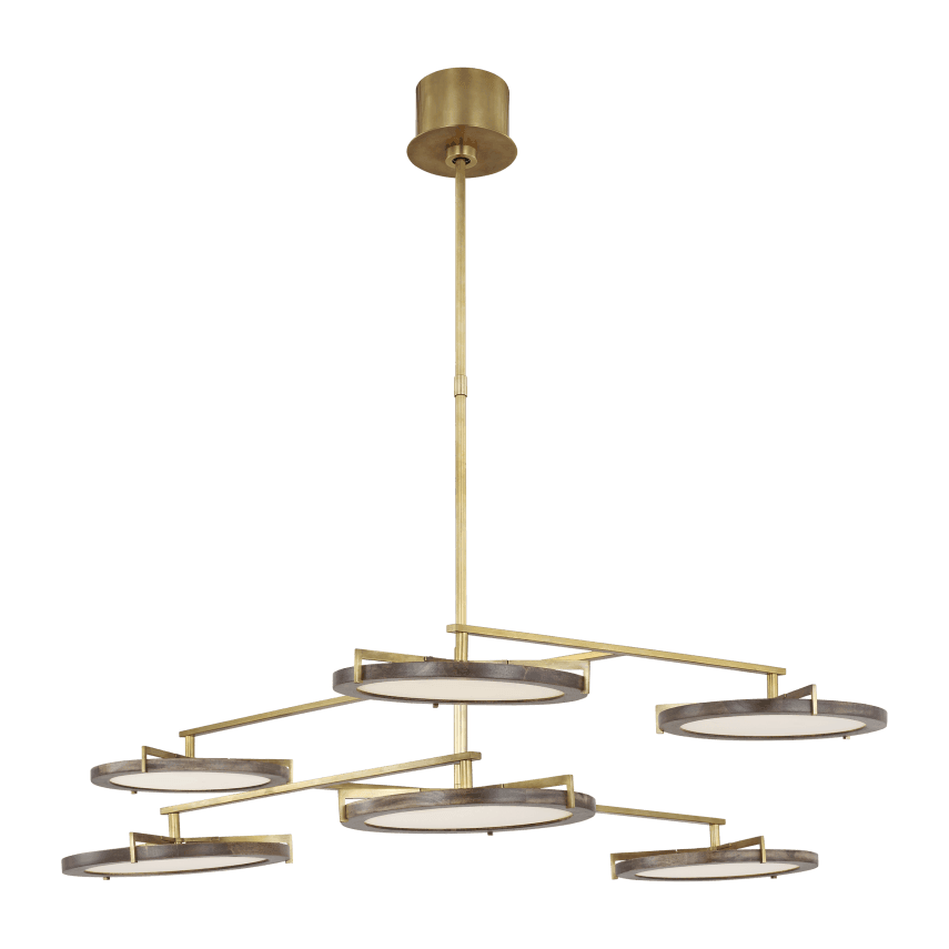 Visual Comfort Modern Collection - Shuffle Large Chandelier - CDCH17327WONB - Canada Light Shop