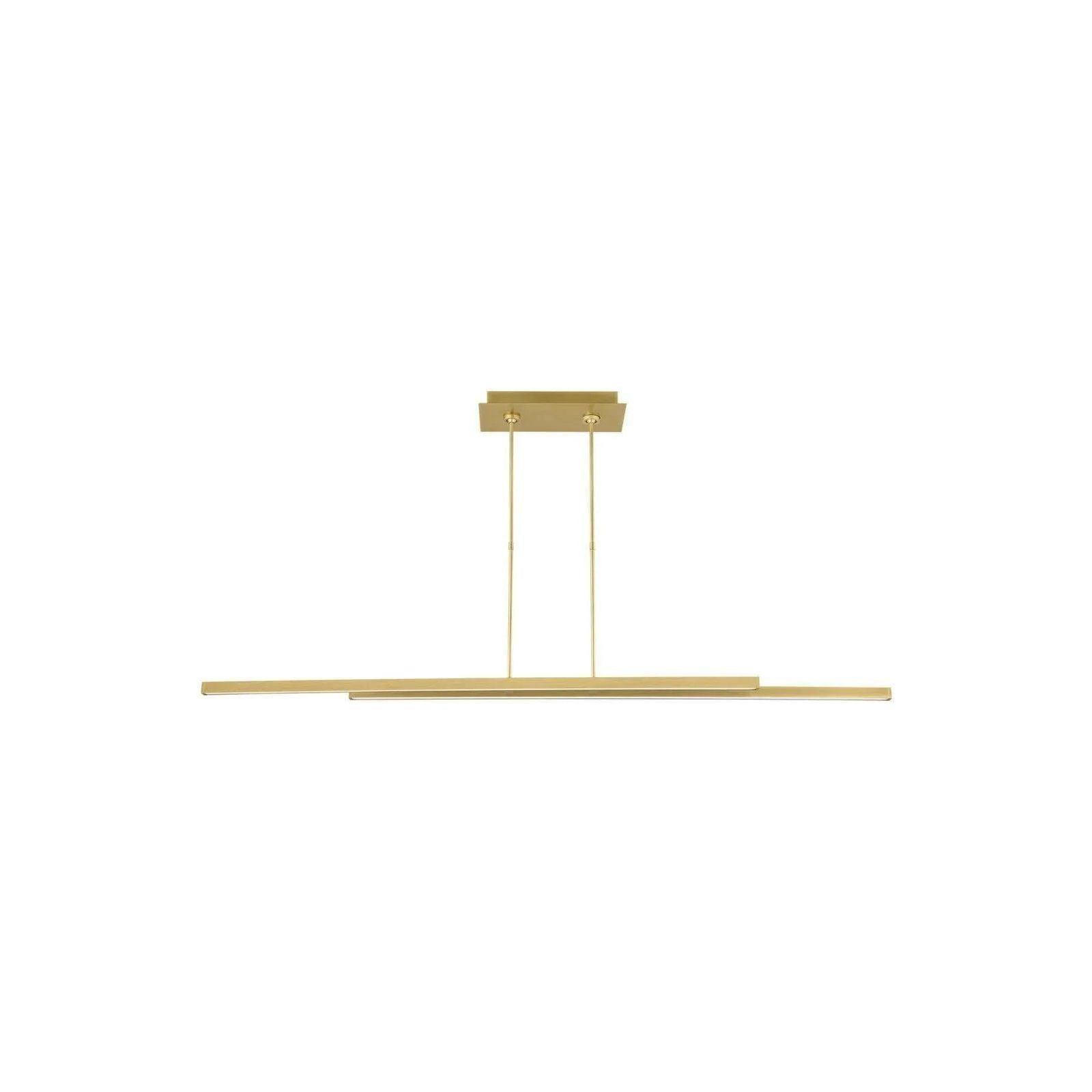 Visual Comfort Modern Collection - Stagger Double LED Linear Suspension - 700LSSTG260NB-LED927 - Canada Light Shop
