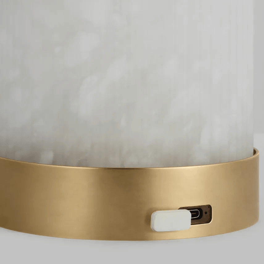 Visual Comfort Modern Collection - Tawa Alabaster LED Table Lamp - SLTB52927ALBHAB - Canada Light Shop