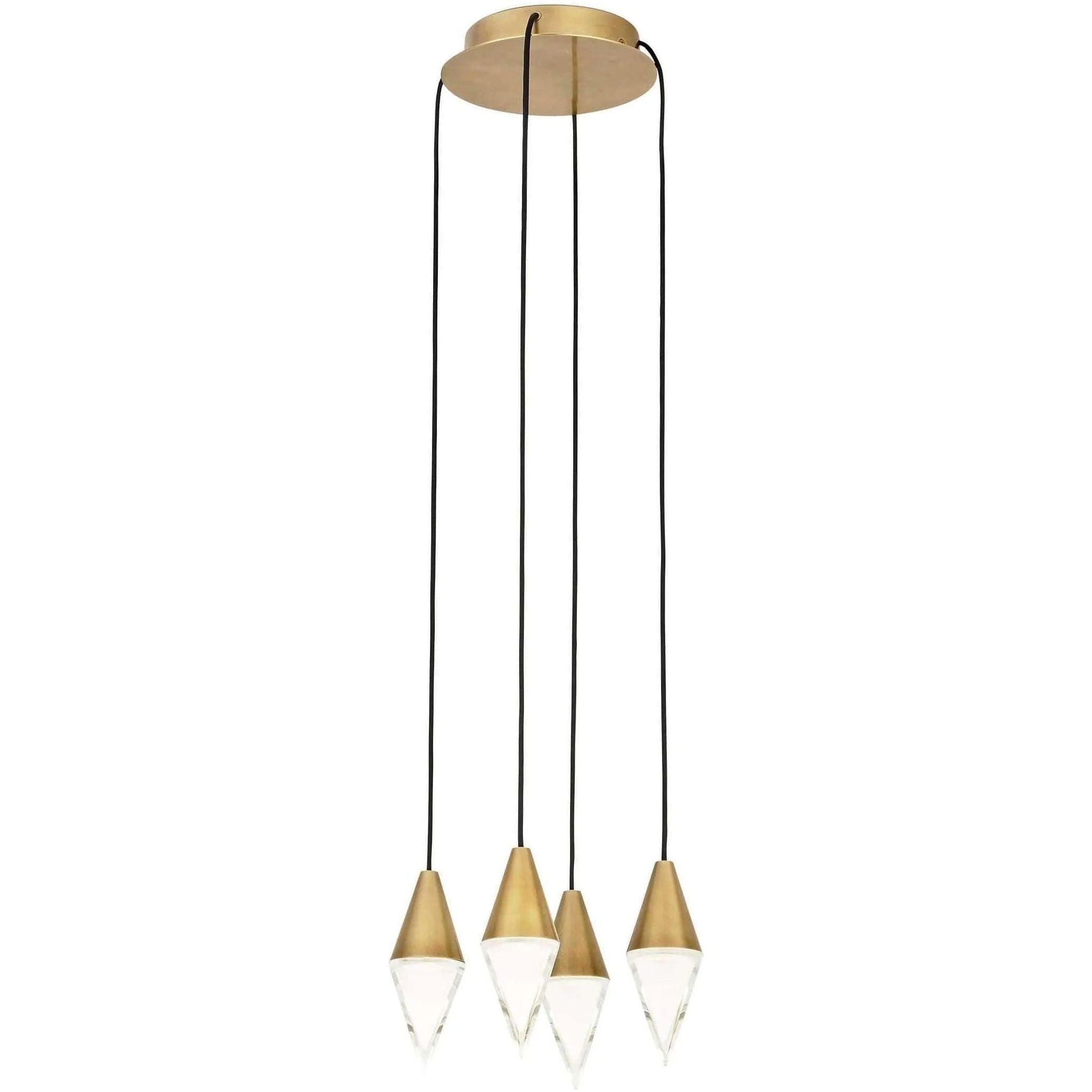 Visual Comfort Modern Collection - Turret LED Chandelier - 700TRSPTRT4RNB-LED930 - Canada Light Shop