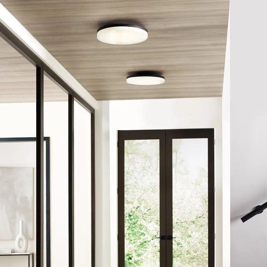 Visual Comfort Modern Collection - Wyatt LED Flush Mount - 700FMWYT16B-LED930 - Canada Light Shop