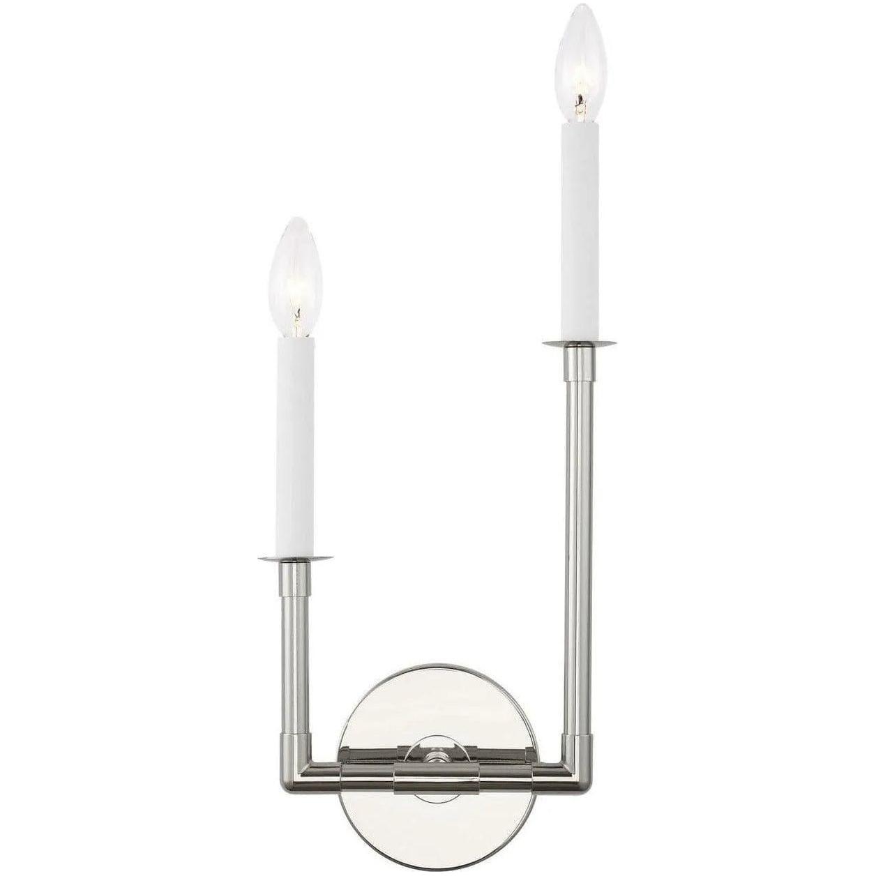 Visual Comfort Studio Collection - Bayview Double Right Wall Sconce - CW1112PN - Canada Light Shop