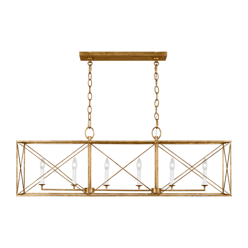 Visual Comfort Studio Collection - Beatrix Linear Chandelier - CC1646ADB - Canada Light Shop