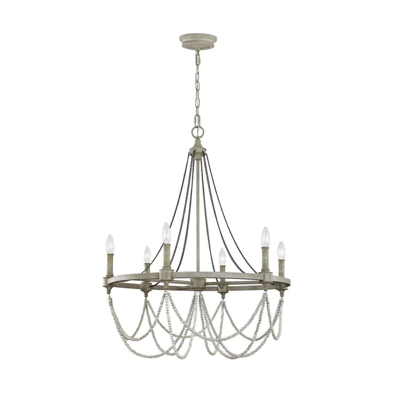 Visual Comfort Studio Collection - Beverly Chandelier - F3132/6FWO/DWW - Canada Light Shop