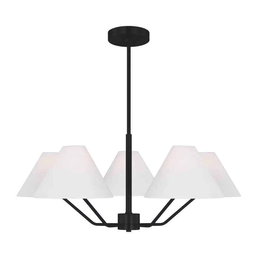 Visual Comfort Studio Collection - Burke Chandelier - DJC1005MBK - Canada Light Shop